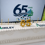 65th Anniversary Cake with old and new logo